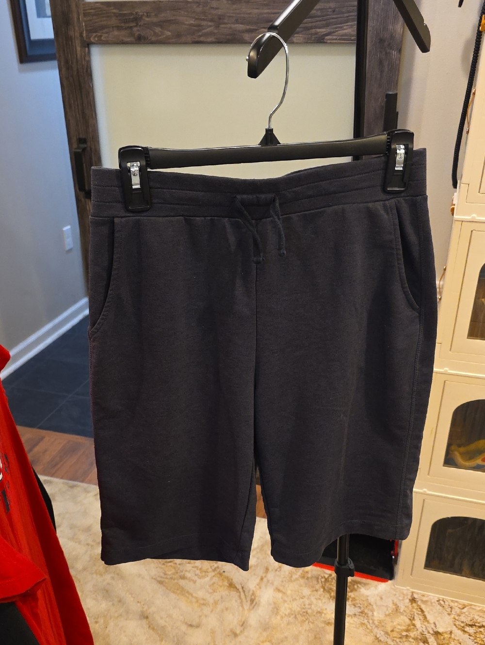 BE COOL Men's Charcoal Athletic Drawstring Shorts